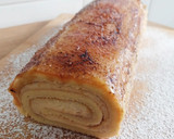 Foto del paso 34 de la receta: Bracito de crema de praliné de avellanas y compota de caqui cubierto de yema quemada (sin gluten)