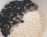 A picture of step 1 of Low Carb Coconut Granola Bars.