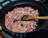 A picture of step 2 of Bacon and cheese mashed potato bake #potatodish.