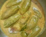 A picture of step 9 of Dudh potol (pointed gourd in milky gravy).