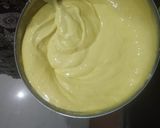 A picture of step 2 of Dhokla e salsa.