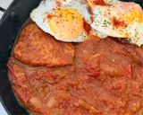 Lecsós szelet tükörtojással recept fázis 3 fotója