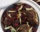 A picture of step 2 of Chuqandar Gosht.