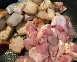 A picture of step 1 of Jambalaya.