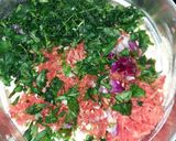 A picture of step 2 of Millet flour & veggies paratha.