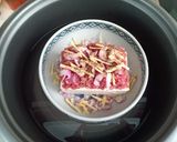 Hình bước làm 2 của món Đậu hủ non hấp thịt băm