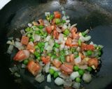 A picture of step 2 of Bread poha.