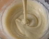 A picture of step 3 of Eggless marble cake.