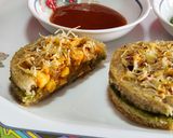 A picture of step 16 of Crispy Cheesy Paneer Tikka Disc.