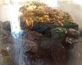 Foto del paso 3 de la receta: Aceitunas negras aliñadas con hierbas de la huerta