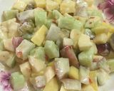 Hình bước làm 2 của món Salad hoa quả