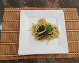 Foto del paso 9 de la receta: Fettuccini con carne de res, espinacas y salsa pesto