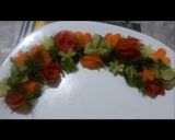 Une image de l'étape 3 de Salade des legumes au bouquet des fleurs.