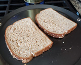 A picture of step 1 of Toast with egg 🥚 😋.