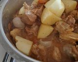 A picture of step 3 of Mutton masala.