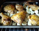 Foto del paso 5 de la receta: Pollo al horno con patatas