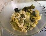 Une image de l'étape 8 de Poireaux vinaigrette à l'effiloché de jambon cru.