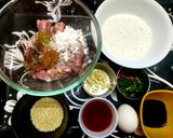 A picture of step 1 of Sesame Chicken.
