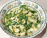 A picture of step 5 of Broccolini and orecchiette with yoghurt and peas.