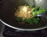 A picture of step 1 of Green pea barfi.