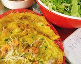 Hình bước làm 1 của món Bánh xèo - đồ nướng