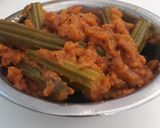 A picture of step 3 of Drumstick & besan sabji.