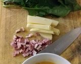 Foto del paso 1 de la receta: Omelettitos de espinaca, panceta y queso