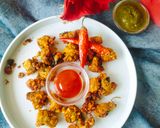 A picture of step 3 of MOONG DAL PAKODA /Moong dal vada/ Green garms pakoda.