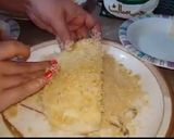 A picture of step 8 of French pita bread puff.