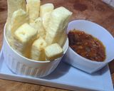 A picture of step 3 of Fried yam&onion sauce.