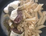 Foto del paso 1 de la receta: PENNE RIGATE con un delicioso pepino relleno rebozado de queso mozzarella