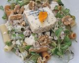 Foto del paso 3 de la receta: Pasta con crema de nueces y queso peral asturiano