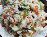 A picture of step 6 of Leftover Rice Pulau.