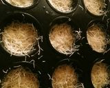 A picture of step 1 of Kunafa Cupcakes 🍮😍.