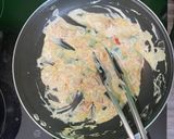 Une image de l'étape 3 de Spaghetti aux légumes saumon.