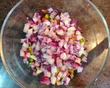 A picture of step 1 of Mexican Maggi.