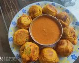 A picture of step 4 of Aaloo Pakoda.