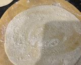 A picture of step 7 of Tawa chicken chutney roll.