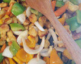 Foto del paso 12 de la receta: Pechuga de pollo en salsa BBQ, sobre arroz blanco