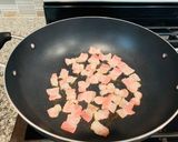 Hình bước làm 2 của món Cải rổ xào thịt xông khói