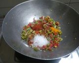 A picture of step 3 of Veg sago poha.