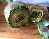 Foto del paso 3 de la receta: "Carciofi alla romana" (alcauciles)