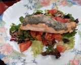 Foto del paso 5 de la receta: Ensalada templada de salmón al Cabrales
