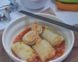Foto langkah ke 7 dari resep Sawi Roll Isi Ayam Udang.