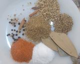 A picture of step 1 of Chicken Yakhni Pulao.