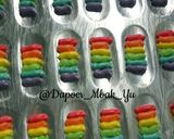Foto langkah ke 6 dari resep Lidah kucing rainbow.