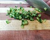 A picture of step 4 of Mango and Chickpeas Salsa puffs.