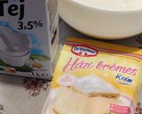 Krémes, gyümölcsös pohár desszert recept fázis 2 fotója