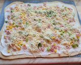 Sonkás-kukoricás és magyaros háromszög recept fázis 5 fotója