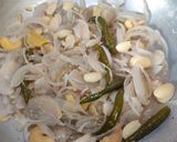 A picture of step 1 of ALOO DUM in WHITE GRAVY...